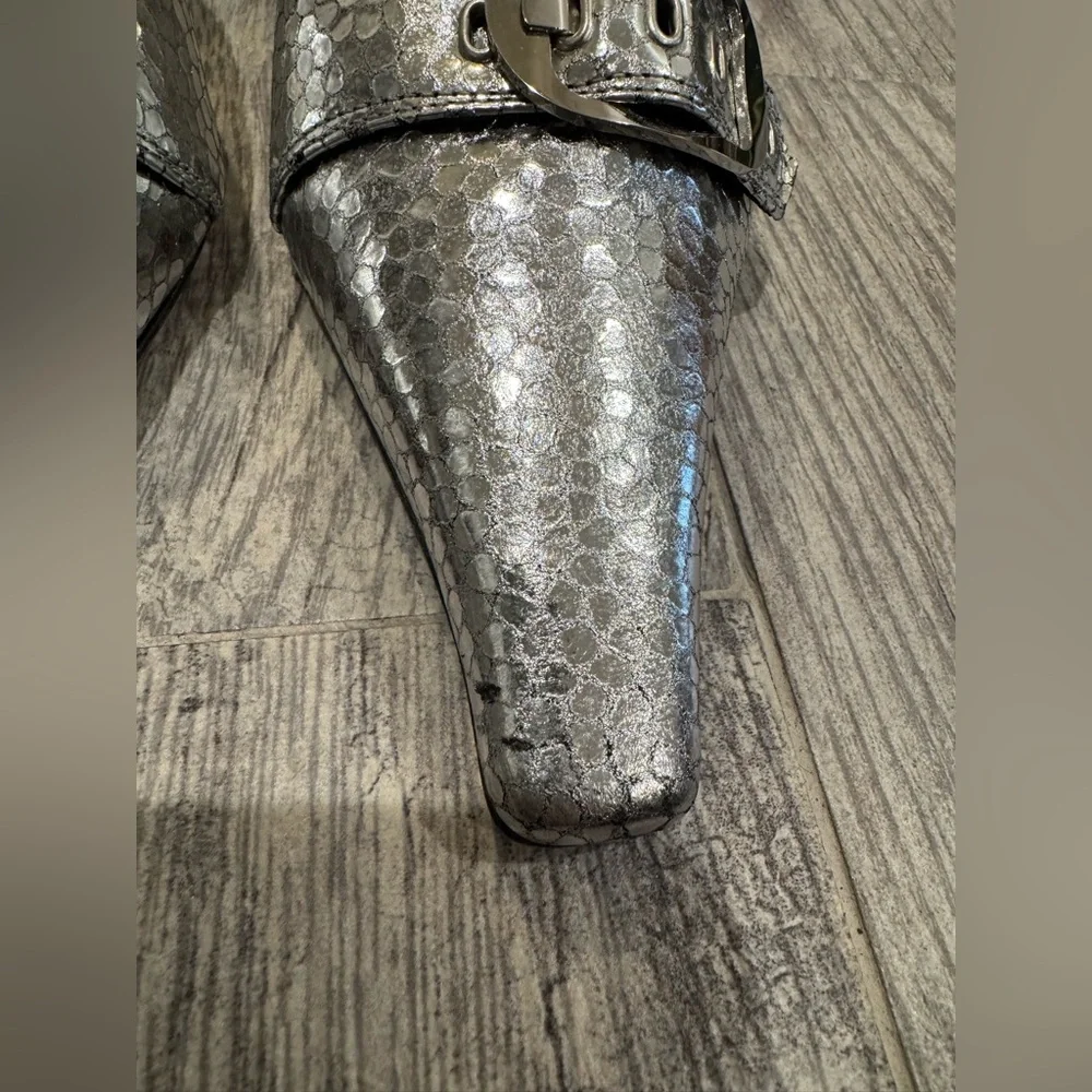 By Far silver Evelyn mules - Picture 5 of 10